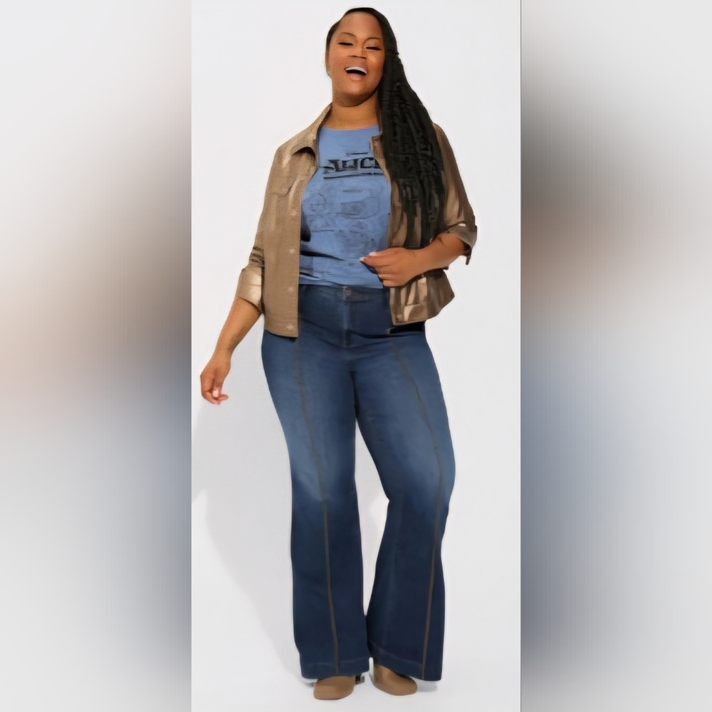 Torrid Sky High A-Line Super Soft Flare Jeans